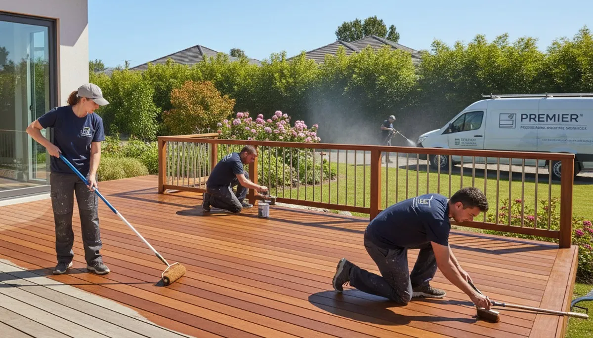 Deck painting service in Lynchburg, VA for durable, weather-resistant exterior wood protection
