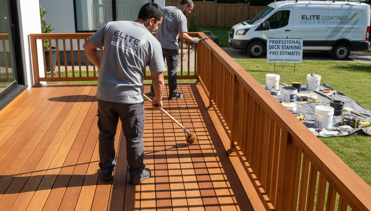 Professional deck staining in Lynchburg, VA to protect and enhance outdoor wood surfaces